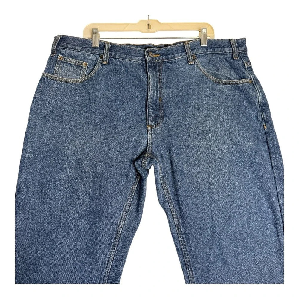 Berkley Jensen Flannel Lined Carpenter Jeans Cargo Pants Tool Pockets Mens 40x29